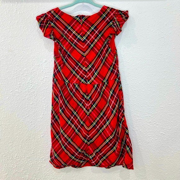 Vineyard Vines Red Plaid Kids Formal Dress - Picture 4 of 8